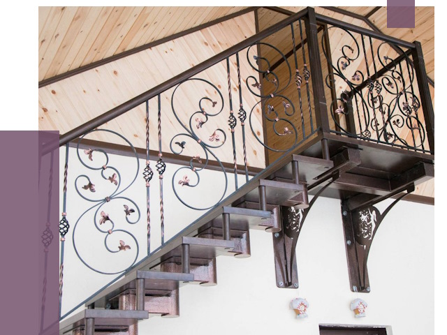 Кованые лестницы в Железнодорожном от 79981 руб. под ключ