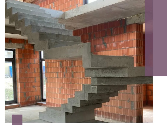 Изготовление бетонных лестниц под ключ в Железнодорожном