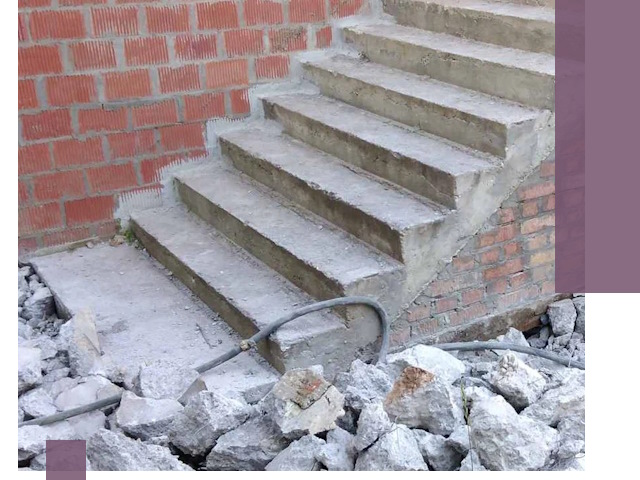 Демонтаж бетонных лестниц в Железнодорожном: быстро и безопасно