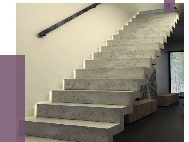 Облицовка бетонных лестниц в Железнодорожном от 4614 руб/м2 