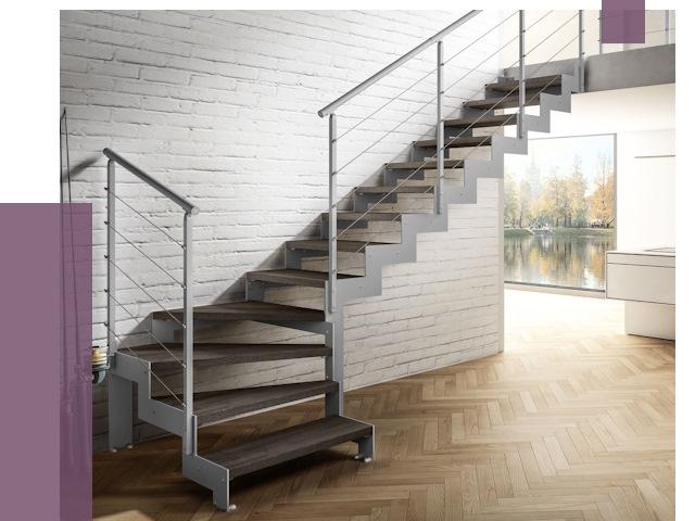 Г-образные лестницы под ключ в Железнодорожном от 37171 руб. | ПРОЛЁТ-Жлз