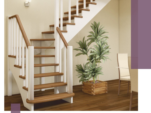 Г-образные лестницы под ключ в Железнодорожном — изготовление и монтаж