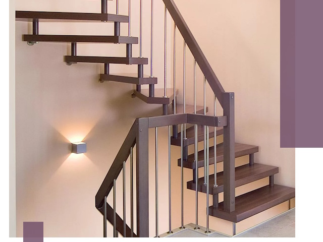 Изготовление лестниц на больцах в Железнодорожном под ключ