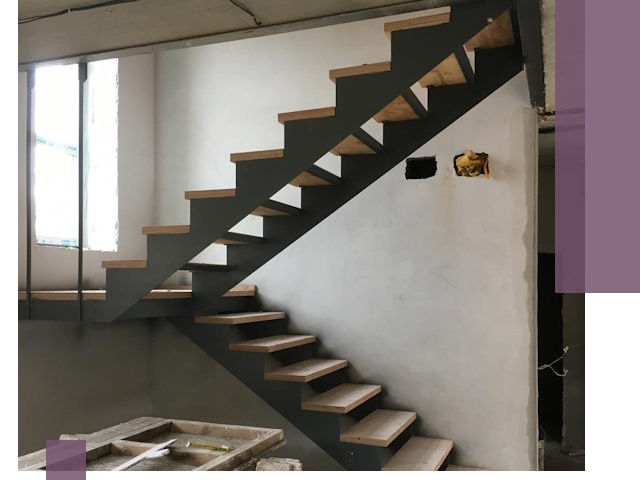 Изготовление лестниц на металлокаркасе в Железнодорожном от производителя