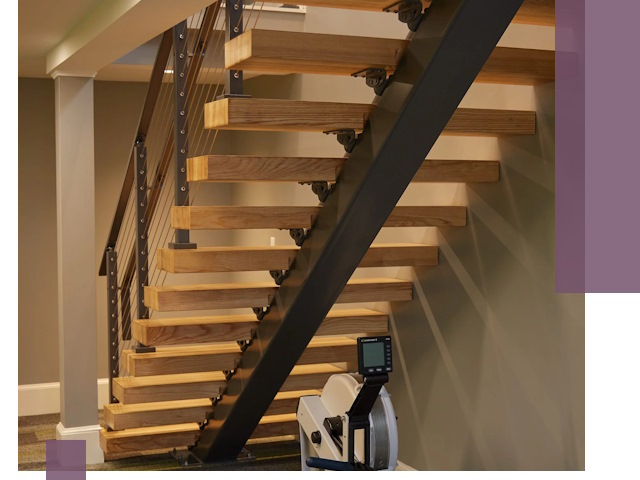 Лестницы на монокосоурах под ключ в Железнодорожном - изготовление и монтаж