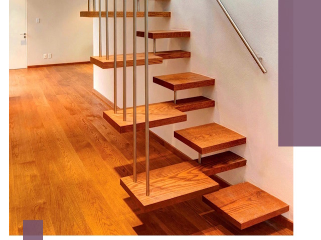 Лестницы «гусиный шаг» на заказ в Железнодорожном для узких пространств