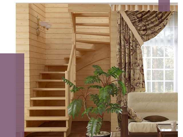 Лестницы для дачи в Железнодорожном от 76136 руб.  | ПРОЛЁТ-Жлз