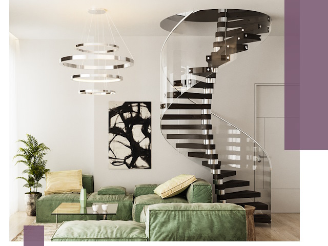 Лестницы для двухуровневой квартиры в Железнодорожном — изготовление и монтаж