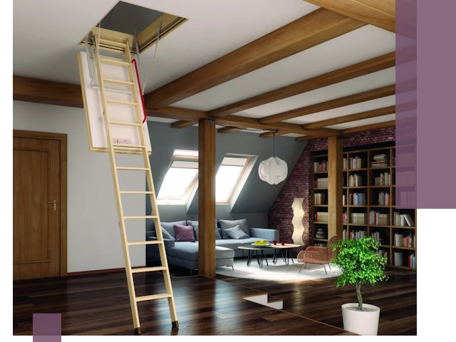 Чердачные лестницы под ключ в Железнодорожном: изготовление и монтаж