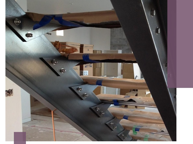 Усиление лестничных конструкций и усиление опор в Железнодорожном