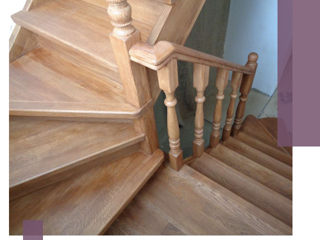 Дубовые лестницы под ключ в Железнодорожном: изготовление и монтаж