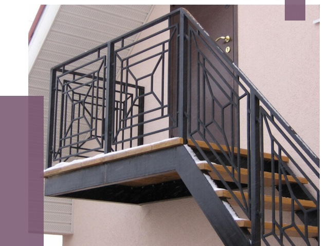 Металлические перила в Железнодорожном от 4307 руб.  | ПРОЛЁТ-Жлз