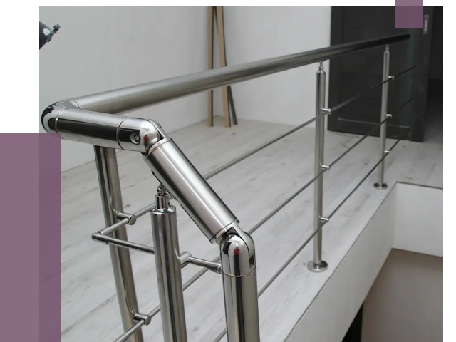 Перила из нержавеющей стали в Железнодорожном от 9024 руб. под ключ | ПРОЛЁТ-Жлз