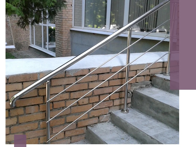 Перила из нержавеющей стали высокого качества в Железнодорожном
