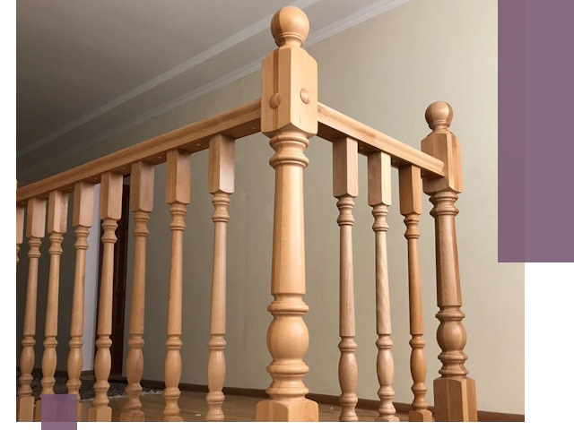 Деревянные перила на заказ в Железнодорожном: монтаж и изготовление