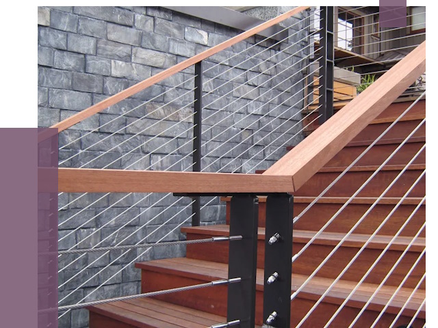 Тросовые перила под ключ в Железнодорожном от 7793 руб. 