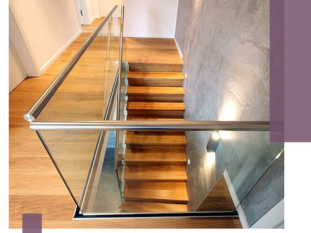 Перила для лестницы в доме — изготовление и монтаж в Железнодорожном