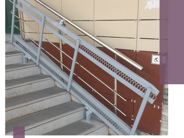 Изготовление откидных пандусов под ключ в Железнодорожном