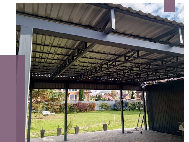 Монтаж навесов в Железнодорожном от 7383 руб. — установка навеса | ПРОЛЁТ-Жлз