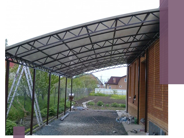 Профессиональный монтаж навесов под ключ в Железнодорожном