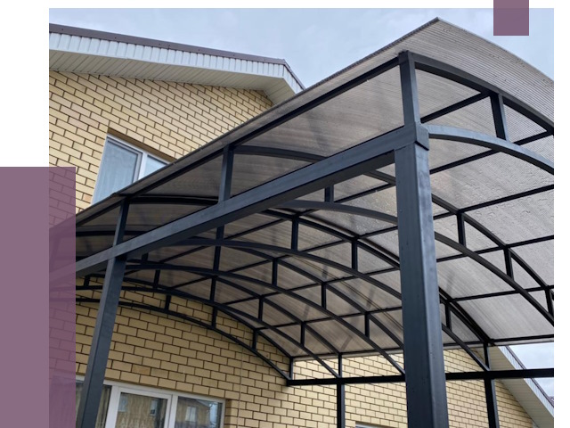 Монтаж козырьков в Железнодорожном от 11536 руб. | ПРОЛЁТ-Жлз