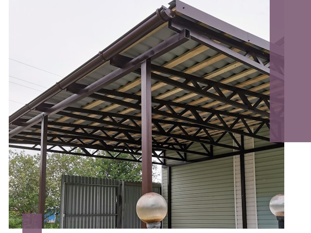 Навесы под ключ в Железнодорожном: изготовление, монтаж и гарантия