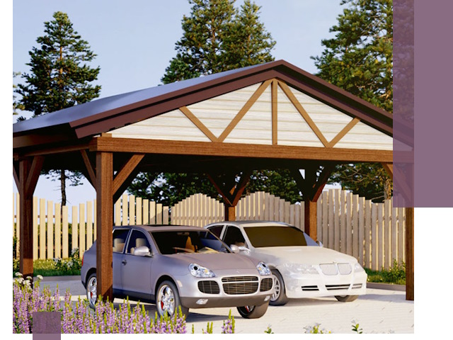 Навесы для автомобиля в Железнодорожном — изготовление и монтаж