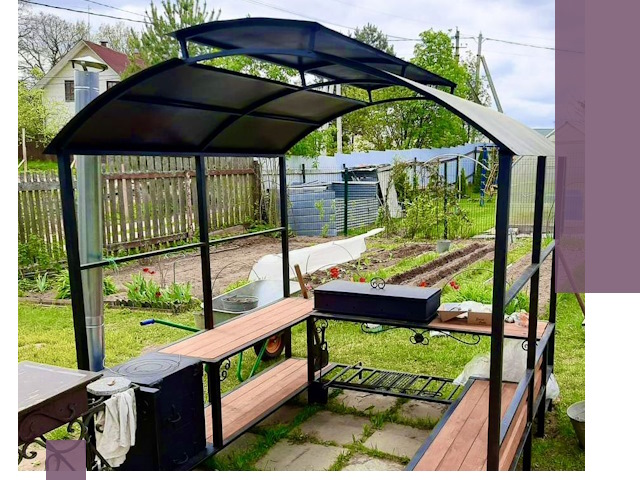 Навесы для барбекю в Железнодорожном: изготовление, монтаж и демонтаж