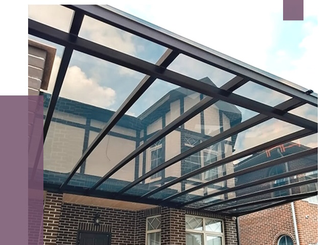 Навесы из поликарбоната в Железнодорожном от 8634 руб. под ключ — ПРОЛЁТ-Жлз