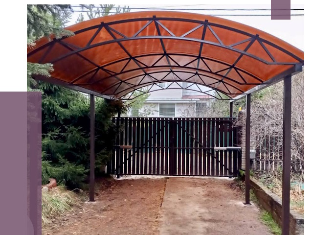 Арочные навесы в Железнодорожном от 12766 руб. — изготовление и монтаж | ПРОЛЁТ-Жлз