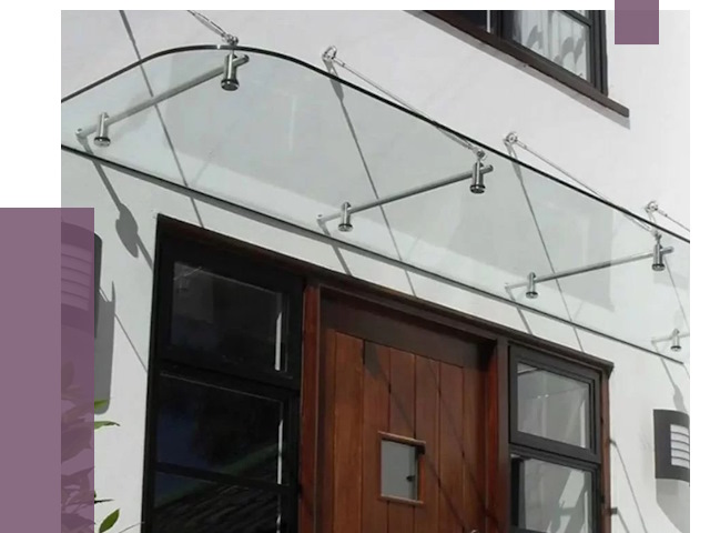 Стеклянные козырьки в Железнодорожном от 18970 руб. | ПРОЛЁТ-Жлз