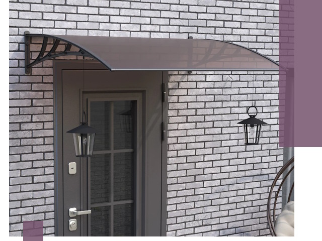 Недорогие козырьки и навесы под ключ в Железнодорожном