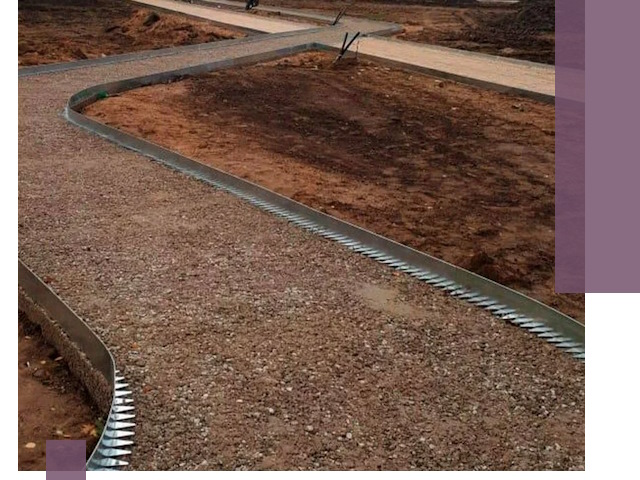 Металлические бордюры под ключ в Железнодорожном — изготовление и монтаж