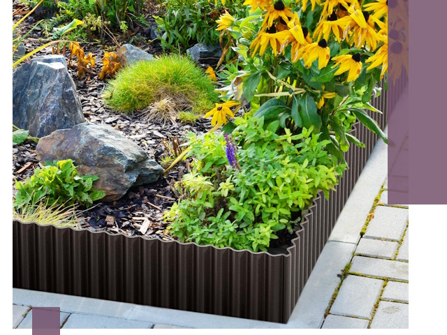 Металлические бордюры для клумб в Железнодорожном — производство и монтаж